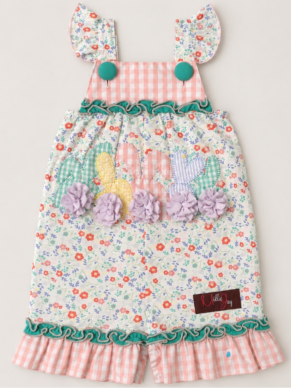 Floral Kids Bottoms with Ruffle Details